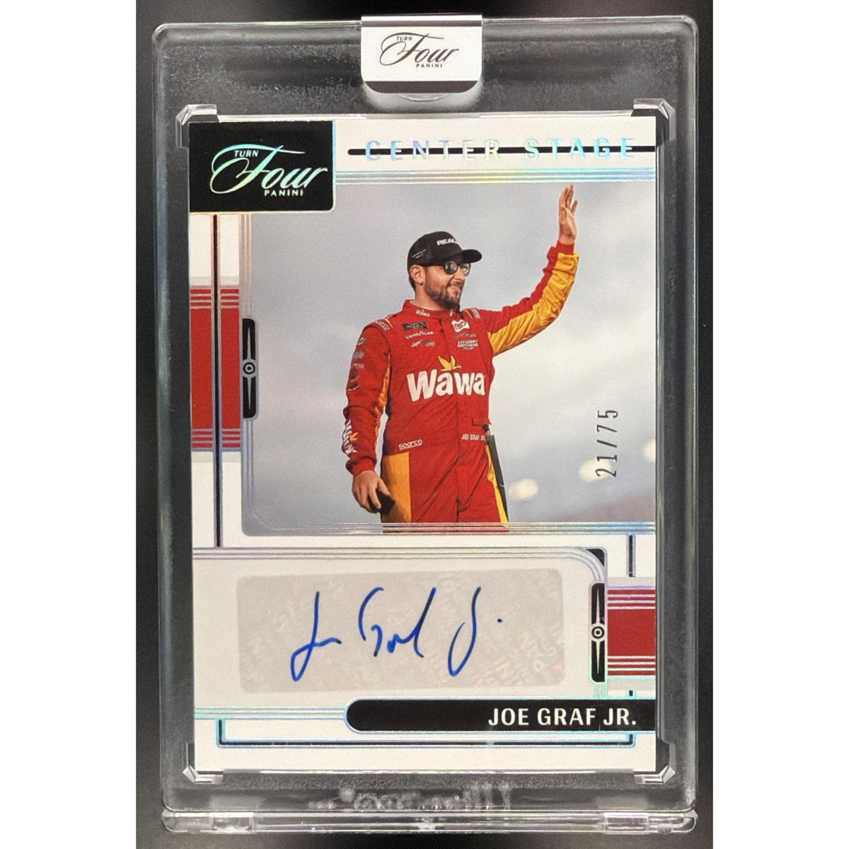 2026 Panini Turn Four Racing Center Stage Joe Graf Jr. #CS-JGR Autograph 21/75 Non-Graded