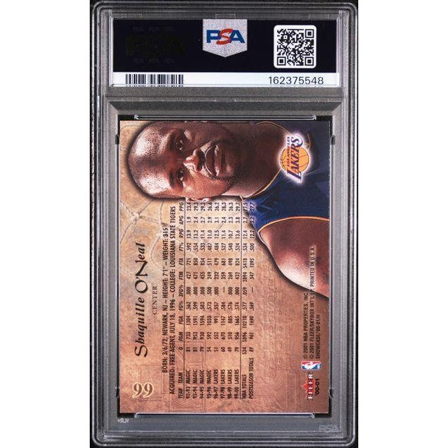 2000 Fleer Showcase #66 Shaquille O'Neal PSA 8