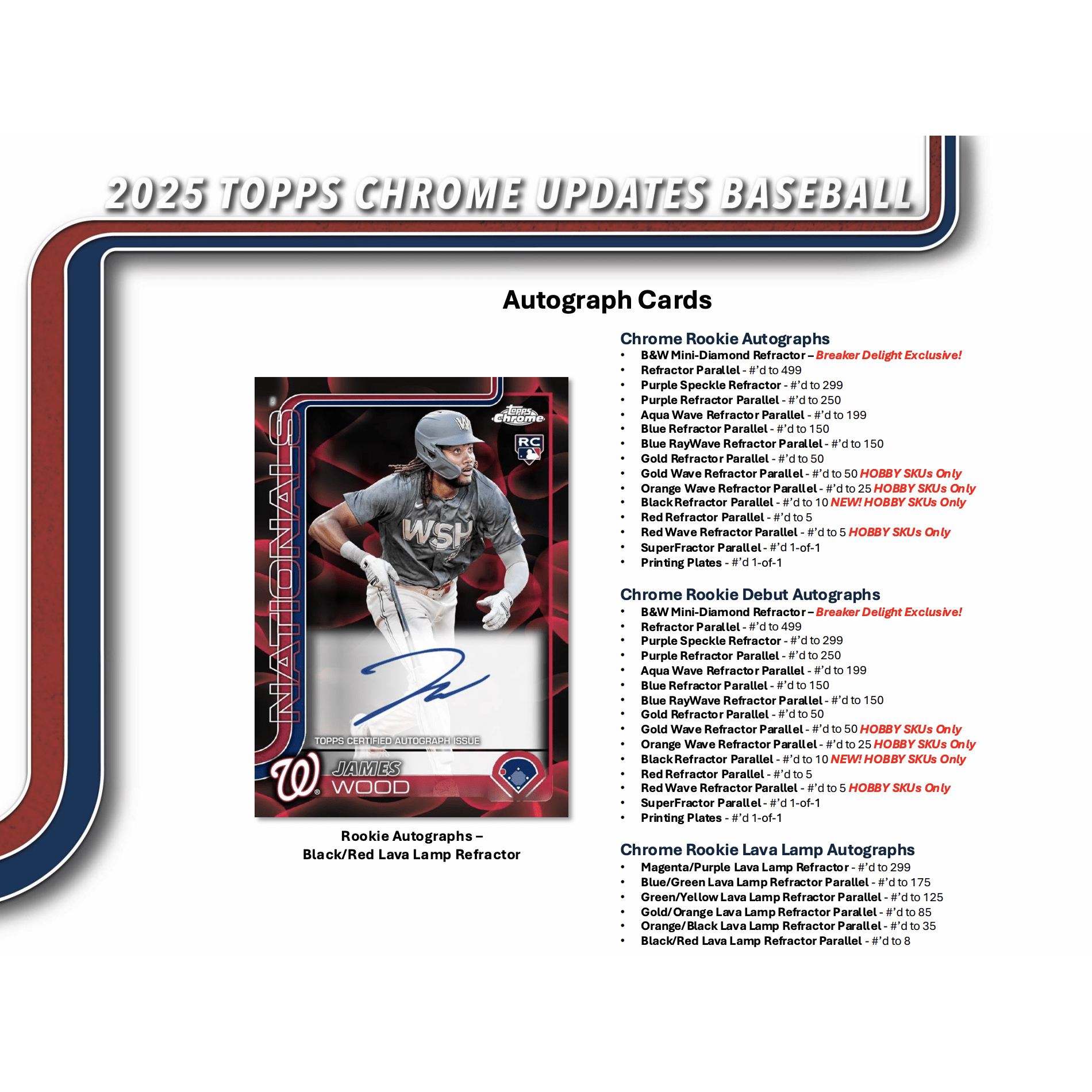 2025 Topps Chrome Update Series Baseball Breaker's Delight Box