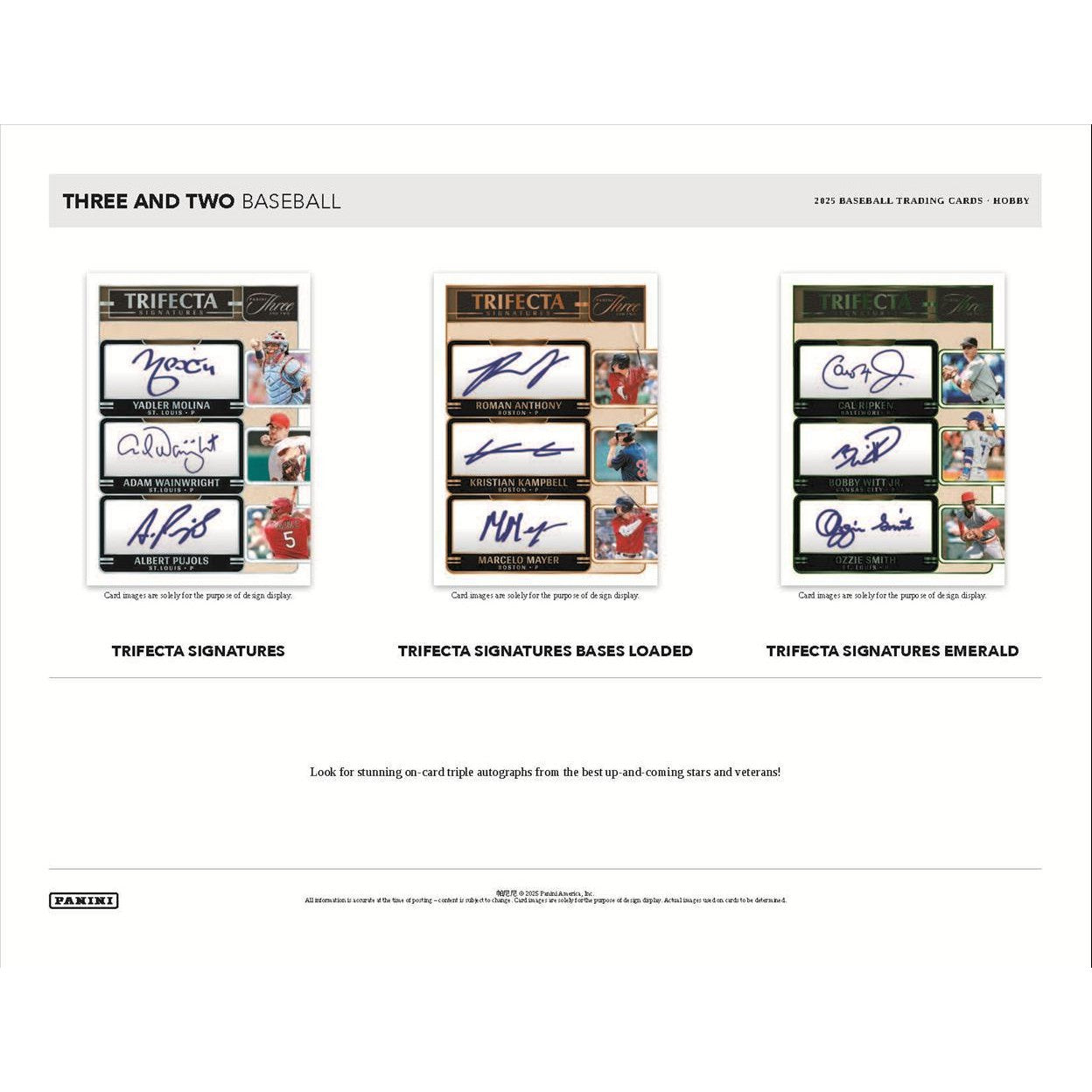 2025 Panini Three & Two Baseball Hobby Box