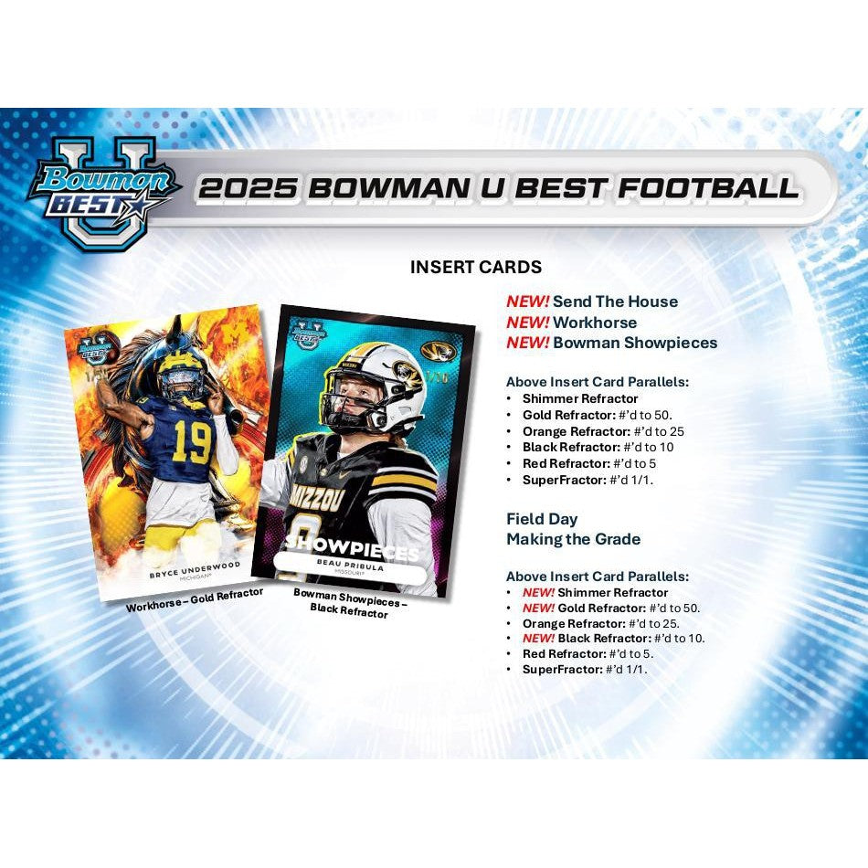 2025 Bowman's Best University Football Hobby Box