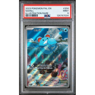 Marill 2023 Pokémon Paldea Evolved #204 Illustration Rare PSA 9