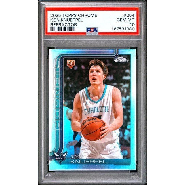 2025 Topps Chrome #254 Kon Knueppel Refractor PSA 10