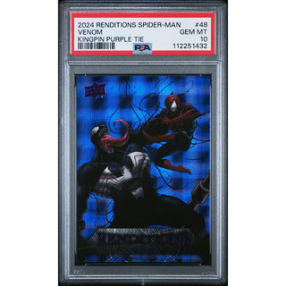 Venom 2024 Renditions Spider-Man Kingpin Purple Tie #48 – PSA 10