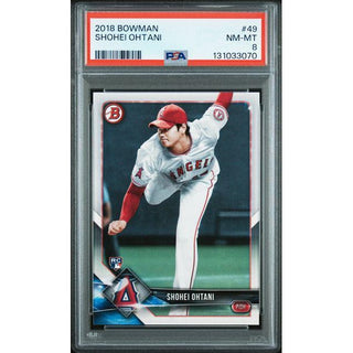 Shohei Ohtani 2018 Bowman #49 – PSA 8 Rookie Card