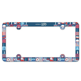 America 250 Full-Color License Plate Frame – Made in USA