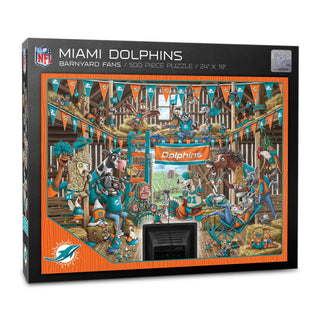 Miami Dolphins Barnyard Fans 500 pc Puzzle