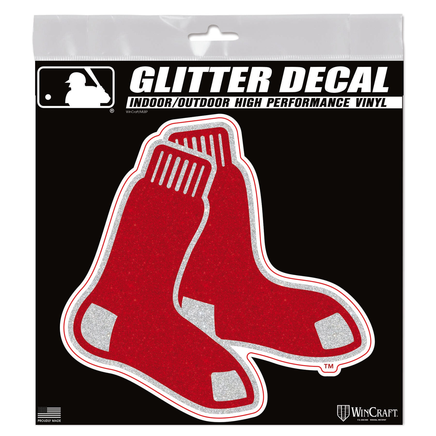 Boston Red Sox Decal Glitter