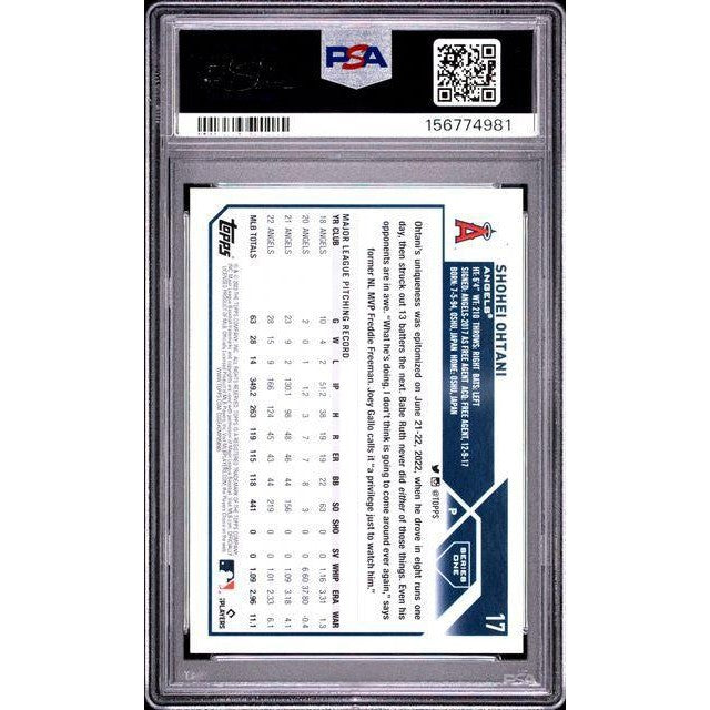 2023 Topps Shohei Ohtani #17 PSA 10