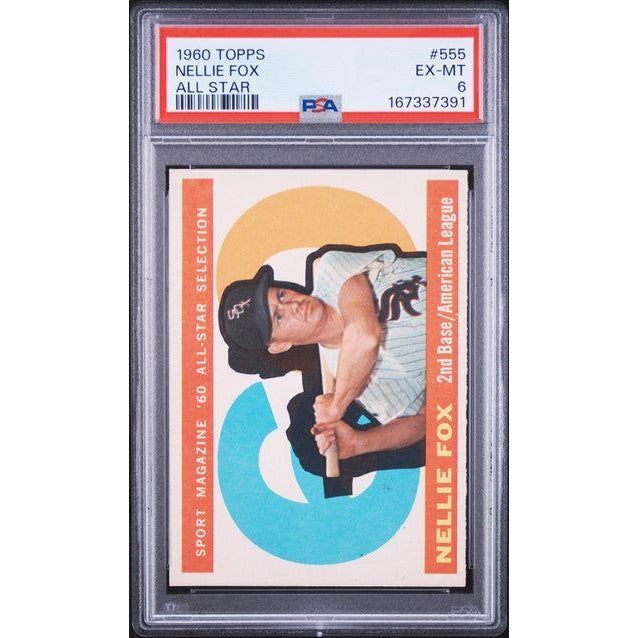 1960 Topps All Star #55 Nellie Fox PSA 6