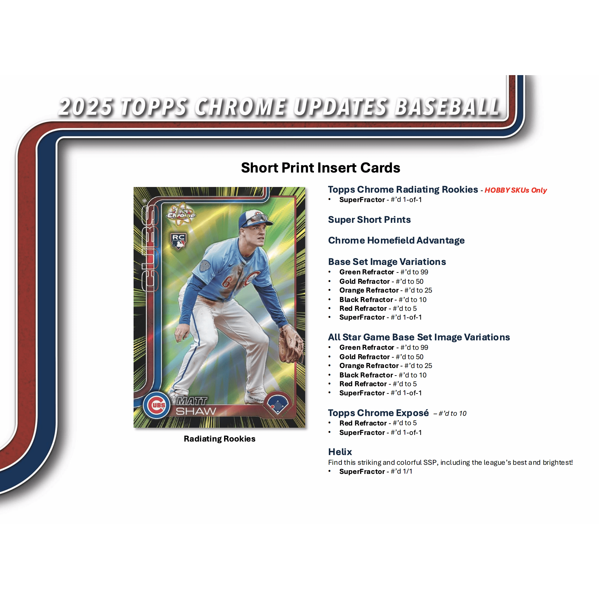 2025 Topps Chrome Update Series Baseball Hobby Box