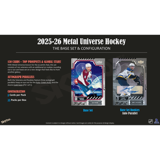 2025-26 Upper Deck Skybox Metal Universe Hockey Hobby Box