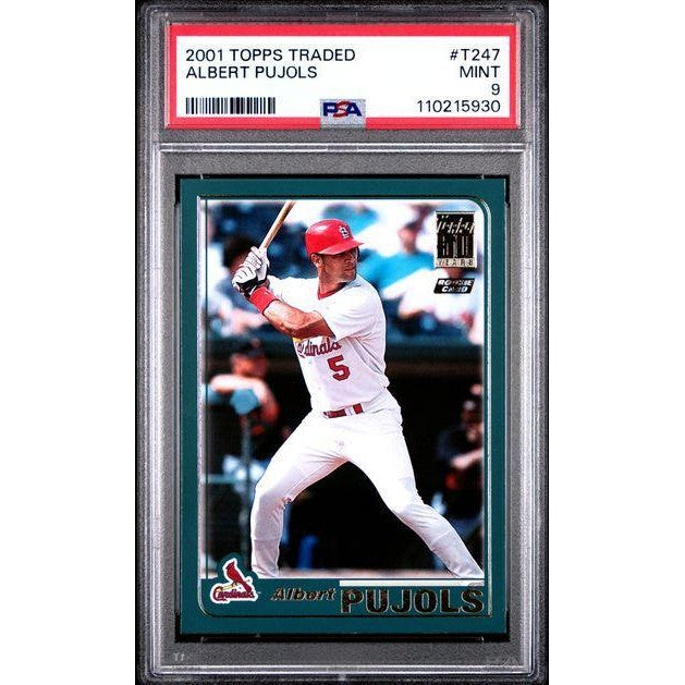 Albert Pujols 2001 Topps Traded Baseball #T247 PSA 9