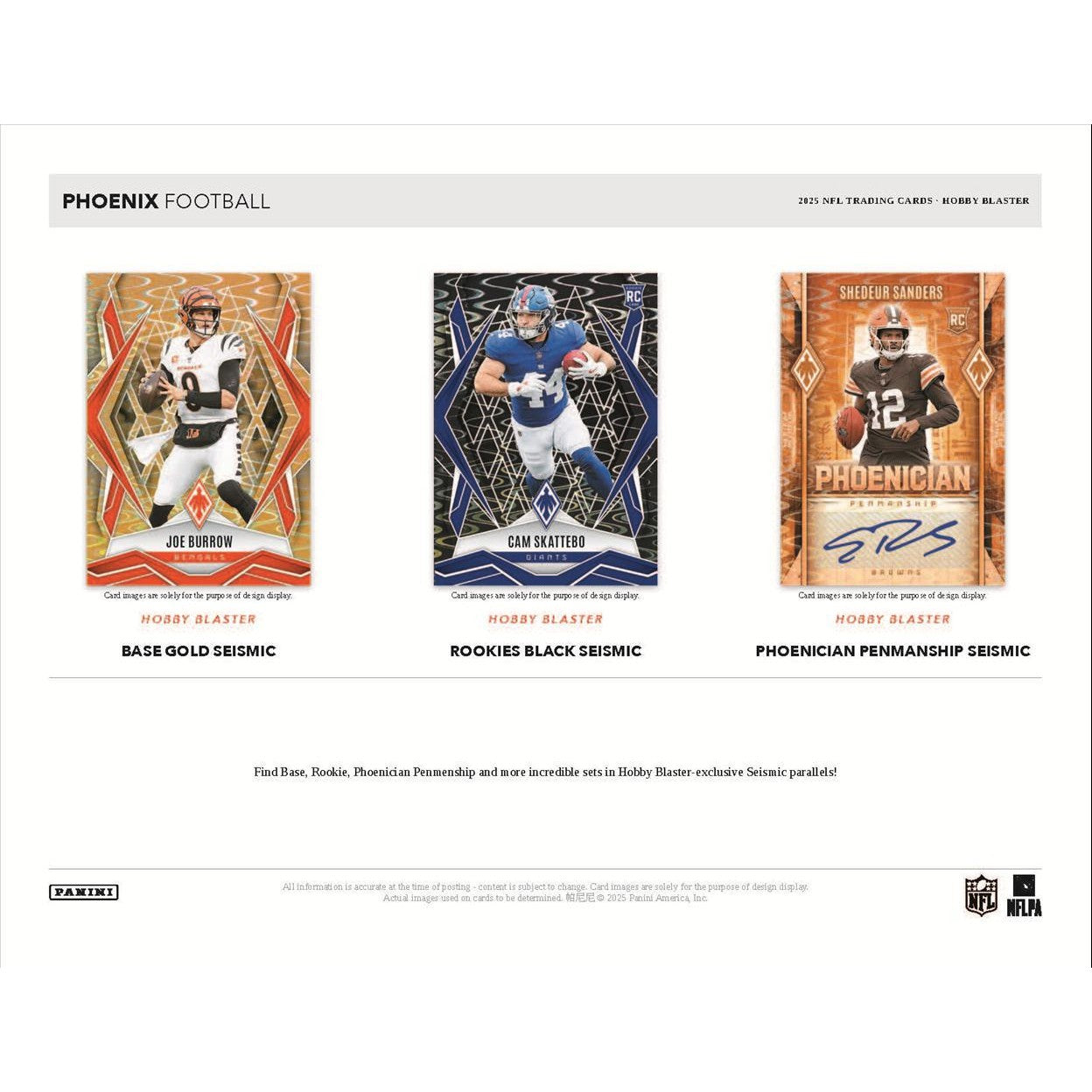 2025 Panini Phoenix Football Hobby Blaster