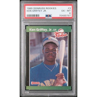 Ken Griffey Jr. 1989 Donruss Rookies #3 PSA 6