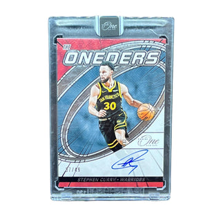 Stephen Curry 2023-24 Panini One and One Auto #TOS-SCY – On-Card Autograph /49