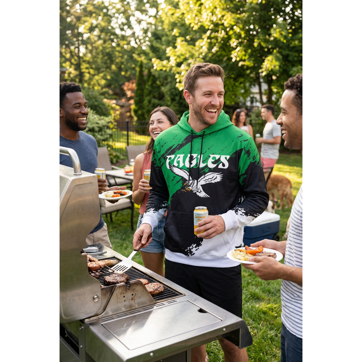 Philadelphia Eagles- Retro Triple Threat Hoodie