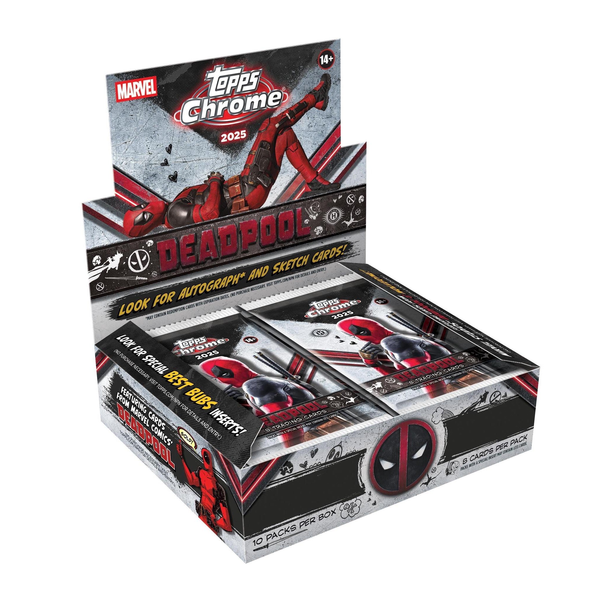 2025 Topps Chrome Marvel Deadpool Hobby Box