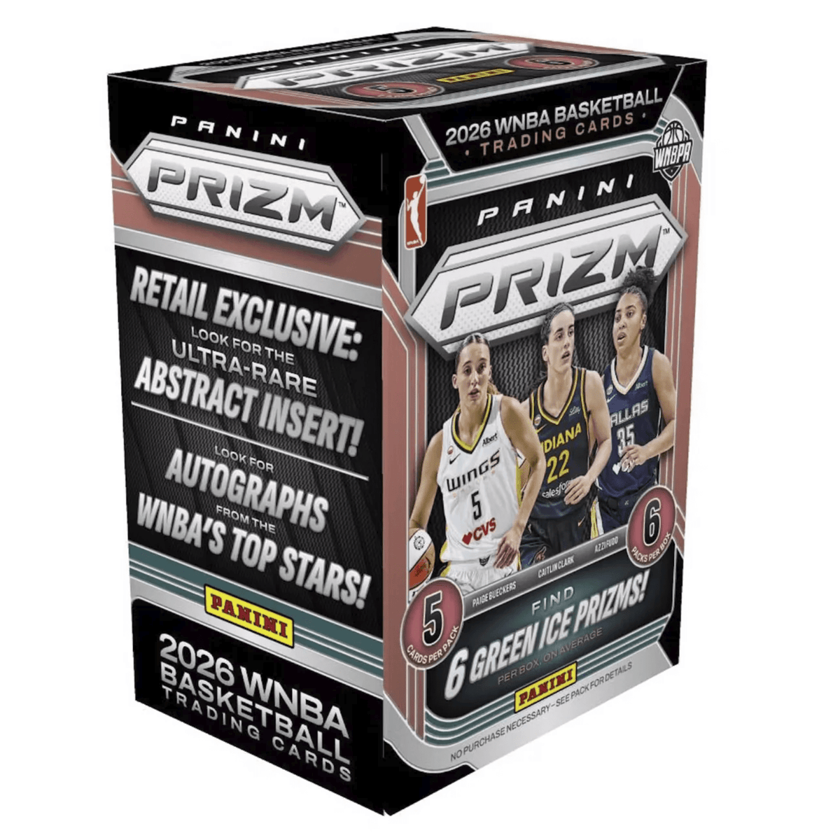 2026 Panini Prizm WNBA Basketball Blaster Box (Green Ice Parallels)