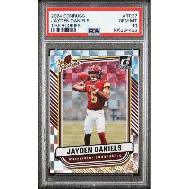 2024 Panini Donruss The Rookies #TR37 Jayden Daniels PSA 10