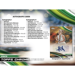 2025 Topps Chrome Tennis Breakers Delight Box