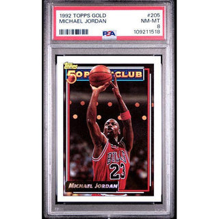 1992 Topps Gold Michael Jordan #205 Gem NM-MT 8