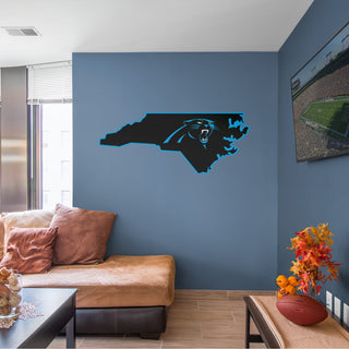 Carolina Panthers - RealBig State of North Carolina Collection - Official NFL - Reusable Vinyl Wall Decals