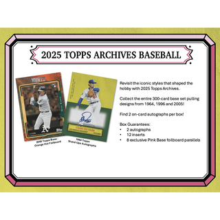 2025 Topps Archives Baseball Hobby Box