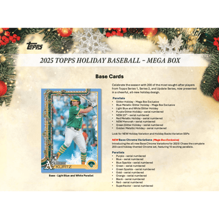 2025 Topps Holiday Baseball Mega Box