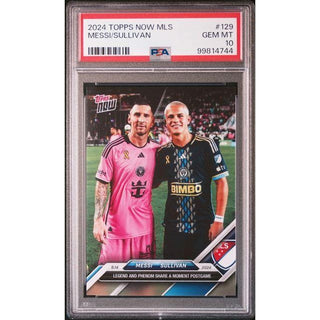 Lionel Messi & Cavan Sullivan 2024 Topps Now #129 PSA 10