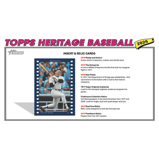 2026 Topps Heritage Baseball Hobby Box