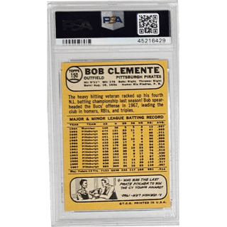Bob Clemente: 1968 Topps #150 PSA 6