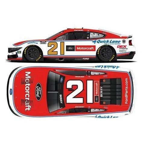 Diecast: Josh Berry #21 2025 Autographed Motorcraft Foil Number 1:24 Scale