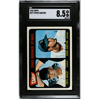 Steve Carlton 1965 Topps #477 SGC 8.5 – Rookie Baseball Card