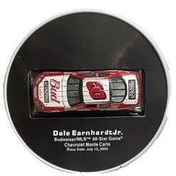 Die Cast 1/64 Scale: Dale Earnhardt Jr. #8 2003 Budweiser/MLB All-Star Game in Tin Ball Case