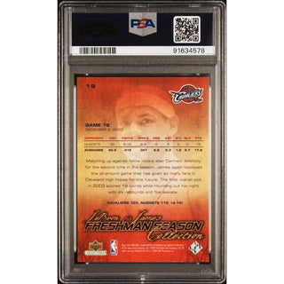2003 UD Collectibles LeBron James FRESHMAN Season #19 Mint 9