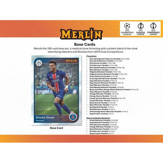 2024-25 Topps UEFA Club Competitions Merlin Chrome Soccer Hobby Box