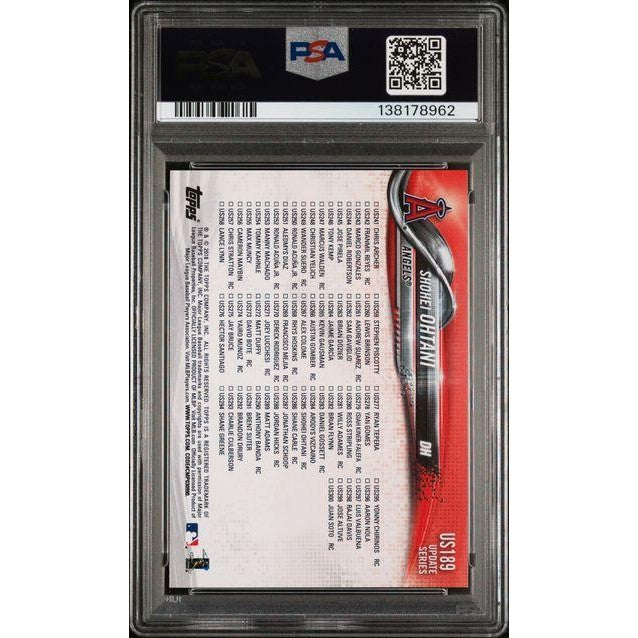 2018 Topps Update #US189 Shohei Ohtani PSA 8