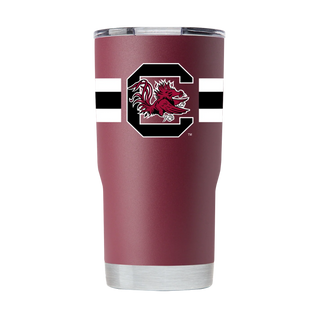 Tumbler: South Carolina Gamecocks Garnet – 20oz or 30oz with 360° Stripes