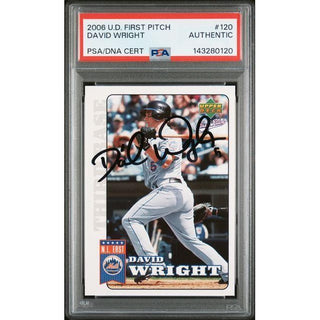 David Wright 2006 Upper Deck First Pitch #120 PSA/DNA Cert. Authentic Auto.