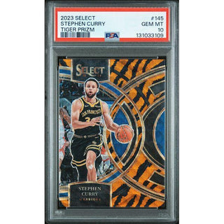 Stephen Curry 2023 Select Tiger Prizm #145 – PSA 10