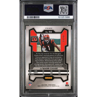 2023 Panini Prizm #56 Ja'Marr Chase Blue Sparkle – PSA 10