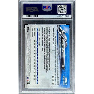 Ozzie Albies 2018 Topps Chrome Update Auto X-Fractor #HMT27 PSA 10