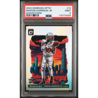 Marvin Harrison Jr. 2024 Panini Donruss Optic #12 PSA 9