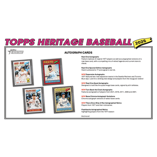 2026 Topps Heritage Baseball Hobby Box
