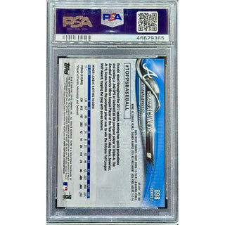 Ronald Acuña Jr. 2018 Topps Complete Set Bat Pointing Up #698 PSA 10