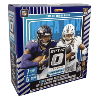 2025 Panini Donruss Optic Football Mega Box Blue Hyper Parallels