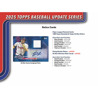 2025 Topps Update Series Baseball Blaster Box