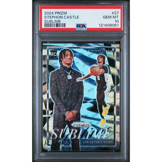 Stephon Castle 2024 Panini Prizm Sublime #27 – PSA 10
