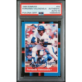 Fernando Valenzuela 1988 Donruss PSA/DNA Certified #53 PSA 10